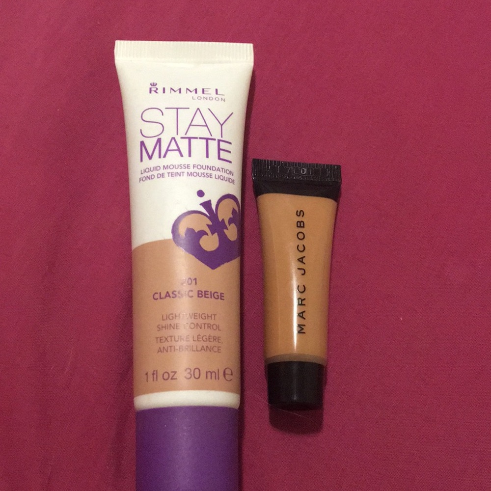 Rimmel London and Marc Jacobs foundations